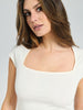 Sinsay Women's Off White Short-Sleeve T-Shirt | Sinsay In Lebanon