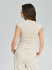 Sinsay Women's Beige Short Sleeve T-Shirt | Sinsay In Lebanon
