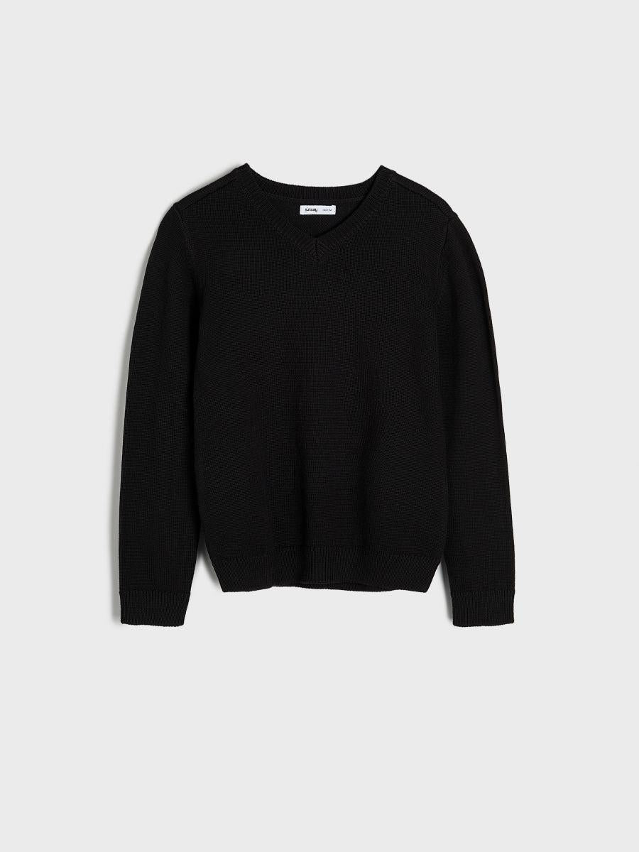 Sinsay Boy's Black Long Sleeve Knitted Sweatshirt | Sinsay In Lebanon