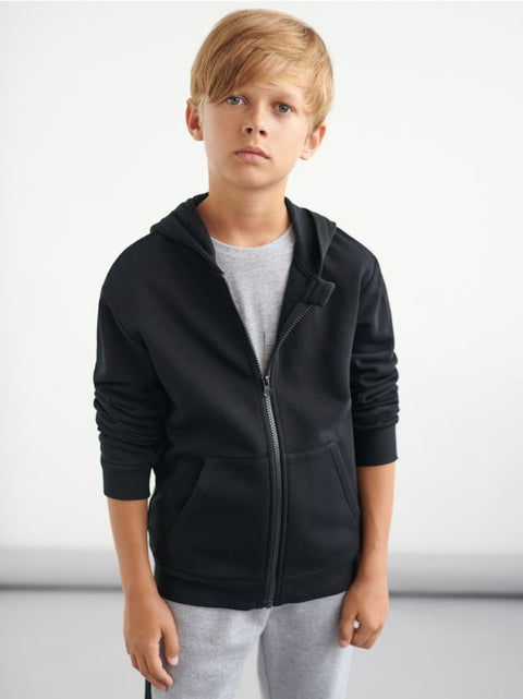 Sinsay Boy's Black Long Sleeve Hooded Jacket |Sinsay In Lebanon