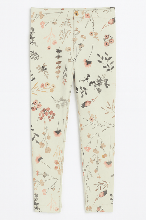POMPdeLUX Girl's Mint Floral Isolde Jersey Leggings |POMPdeLUX in Lebanon