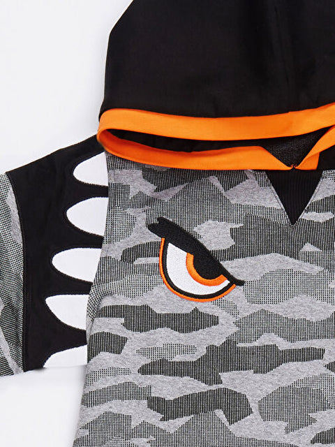 Mushi Boy's Black & Gray Camo Hoodie | Mushi In Lebanon