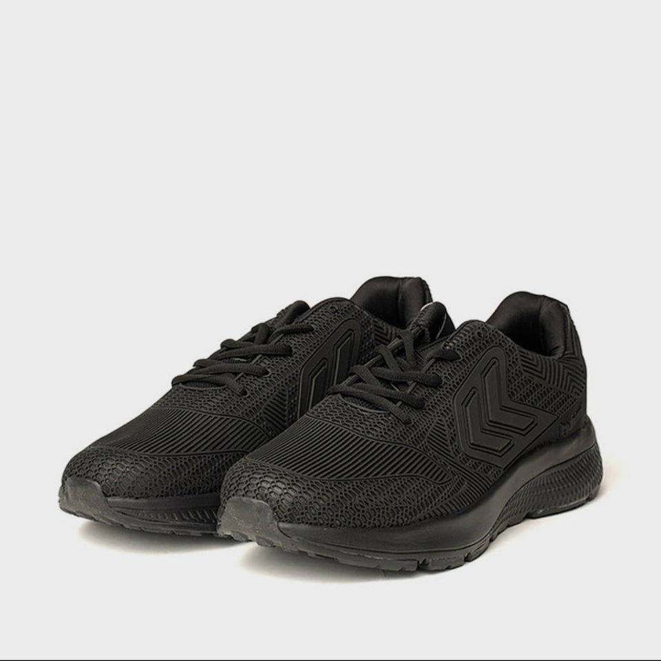 Black sneakers on a white background