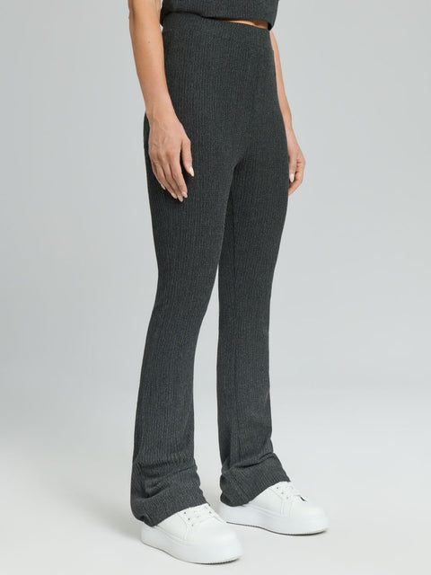 Sinsay Women's Dark Gray Flare Leg Pants | Sinsay In Lebanon