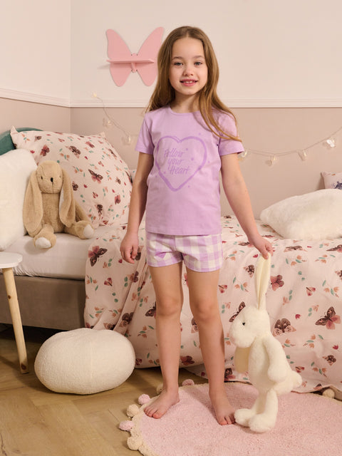 Sinsay Girl's Light Purple Pajama Set | Sinsay In Lebanon