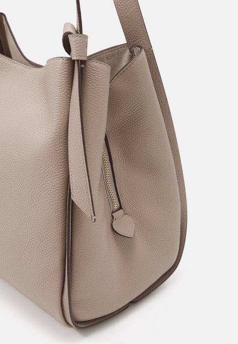 Kate Spade Women's Taupe Leather Knott Pebbled Shoulder Bag | Kate Spade In Lebanon