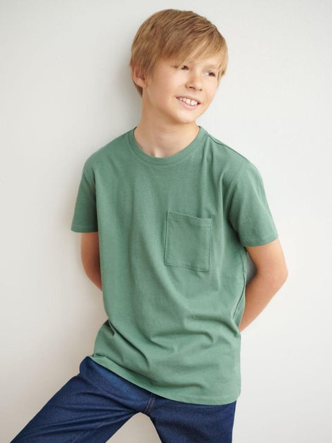 Sinsay Boy's Green Short-Sleeve T-Shirt ANFK881