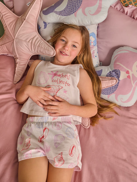 Sinsay Girl's White Printed Two Piece Pajama Set | Sinsay In Lebanon