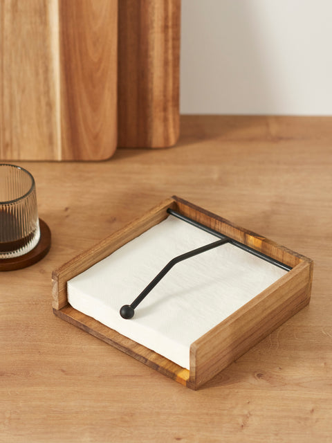 Sinsay Beige Wooden Napkin Holder | Sinsay In Lebanon