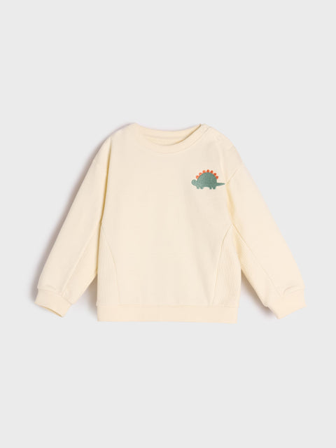 Sinsay Baby Boy's Off White Blouse With Dino Embroidery | Sinsay In Lebanon