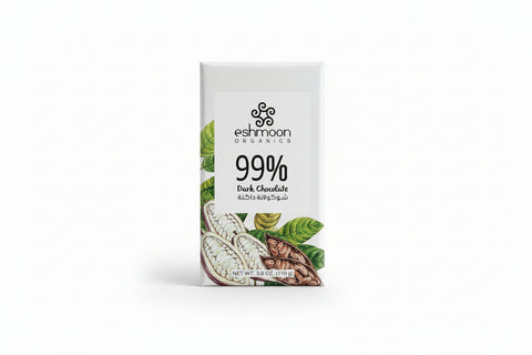 Eshmoon Organics 99% Dark Chocolate Bar 110g |Eshmoon In Lebanon
