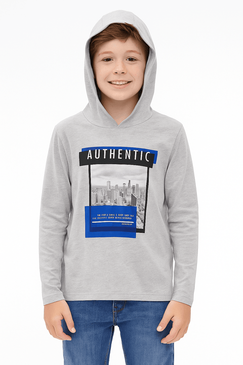 S.Oliver Boy's Grey Long-Sleeve Blouse |S.Oliver in Lebanon