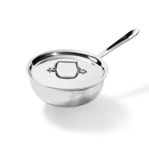 All-Clad D3 Stainless 3-ply Bonded Cookware Saucier With Lid 2 Quart | All-clad In Lebanon