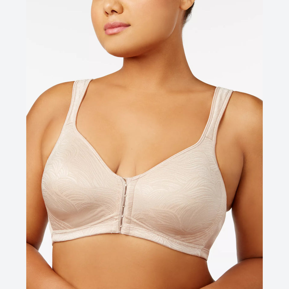 Playtex Women's Light Beige Front Close Wireless Bra