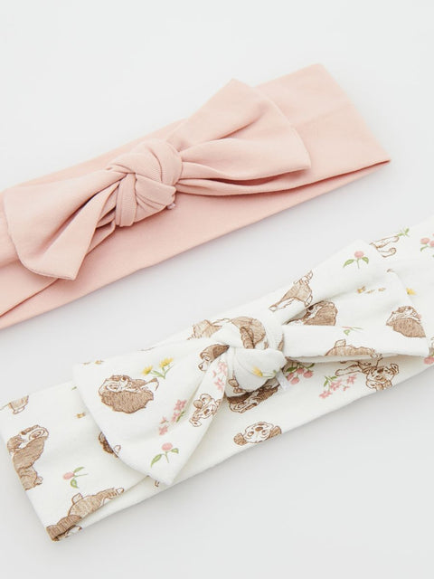 Reserved Baby Girl Multicolor 2 Piece Headband Set | Reserved In Lebanon