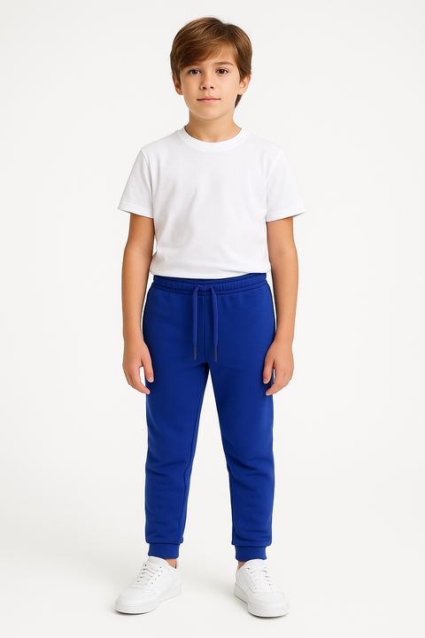 ID Ideology Boy's Blue Core Solid Bottom, Deep Cobalt Sweatpants | ID Ideology In Lebanon