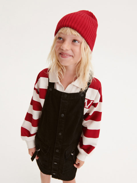Reserved Girl's Red Ribbed Beanie | Reserved In Lebanon