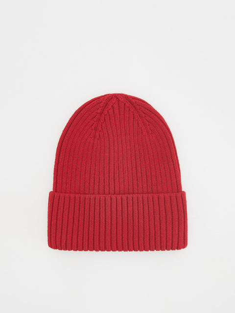 Reserved Girl's Red Ribbed Beanie | Reserved In Lebanon