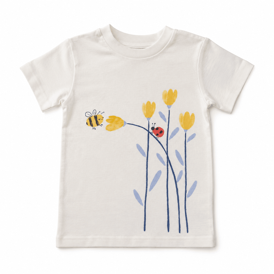 Carter's Just One You Baby Girl's White Printed Crew Neck T-Shirts | Carter's Just One You In Lebanon
