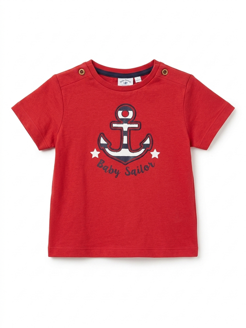 Charanger Baby Boy's Red Printed T-Shirt | Charanger In Lebanon