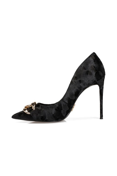 Steve Madden Women's Black Velvet Vitality Heels | Steve Madden In Lebanon
