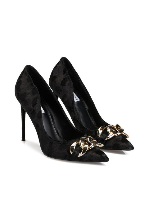 Steve Madden Women's Black Velvet Vitality Heels | Steve Madden In Lebanon