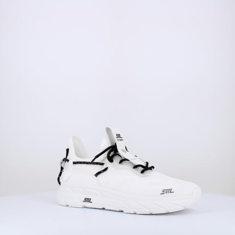 Steve Madden Women's White & Black Synthetic Propel 1 Sneakers | Steve Madden In Lebanon