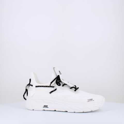 Steve Madden Women's White & Black Synthetic Propel 1 Sneakers | Steve Madden In Lebanon