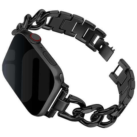 Posh Tech Unisex Black Nikki Skinny Stainless Steel Band for Apple Watch |Posh Tech In Lebanon