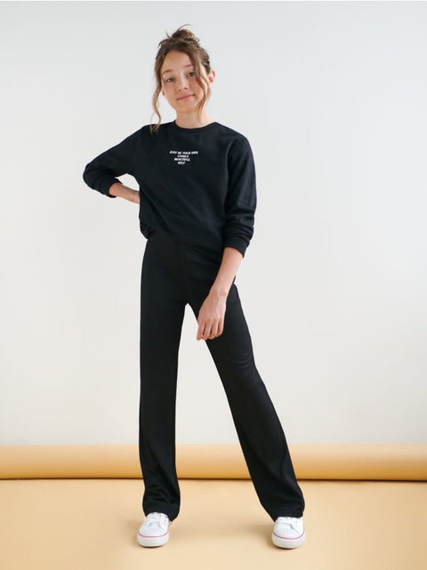 Sinsay Girl's Black Sweatshirt With Print | Sinsay In Lebanon