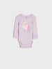 Sinsay  girls lilac long sleeve bodysuit AYA