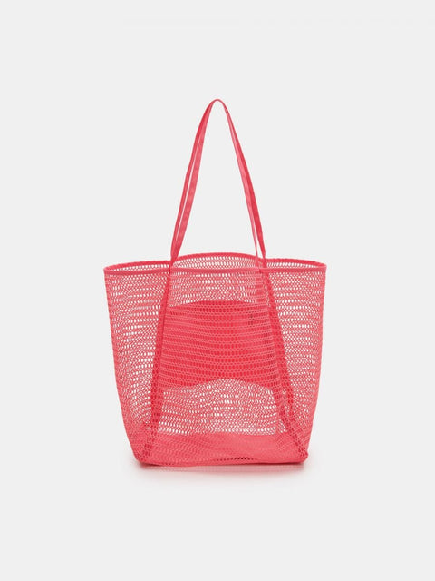 Sinsay Women's Fuchsia Mesh Shopper Bag |Sinsay In Lebanon