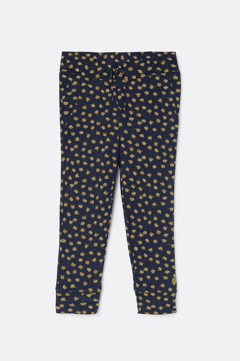 POMPdeLUX Girl's Dark Blue Print Jesrsey Lt Trousers |POMPdeLUX in Lebanon