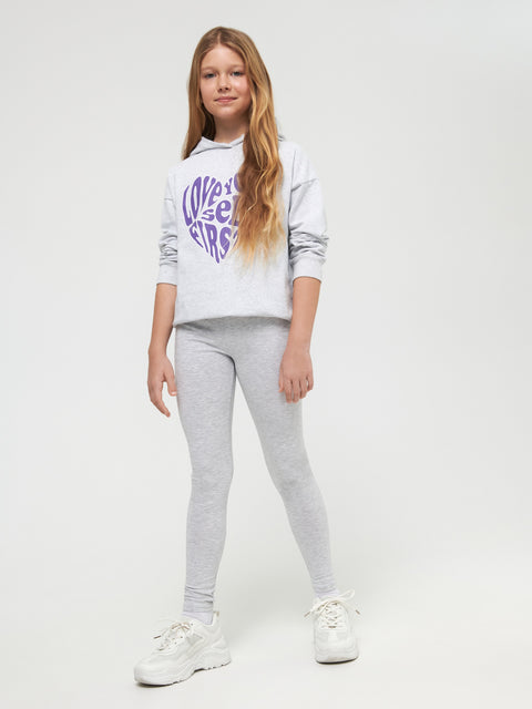 Sinsay Girl's Light Grey Legging |Sinsay In Lebanon