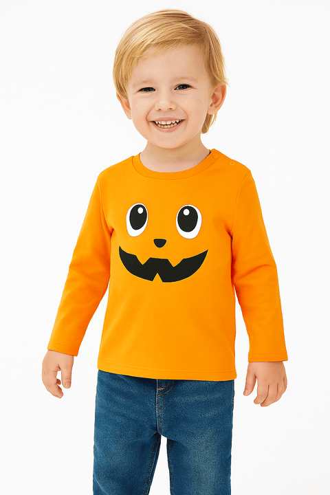 Sinsay Boy's Orange Long-Sleeve Blouse ANFK543
