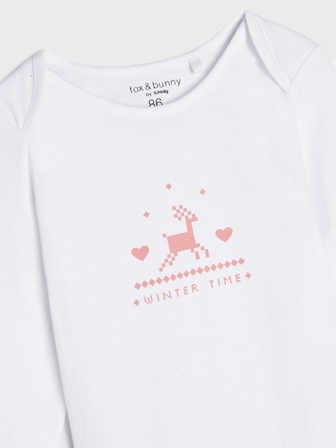 Sinsay Baby Girl's Dusty Rose Bodysuits 2 Pack | Sinsay In Lebanon