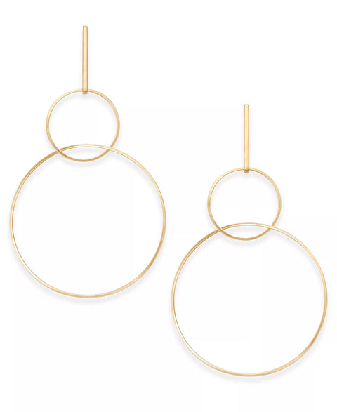 I.N.C. International Concepts Women's Gold-Tone Interlocking Hoop Statement Earrings | I.N.C. International Concepts In Lebanon