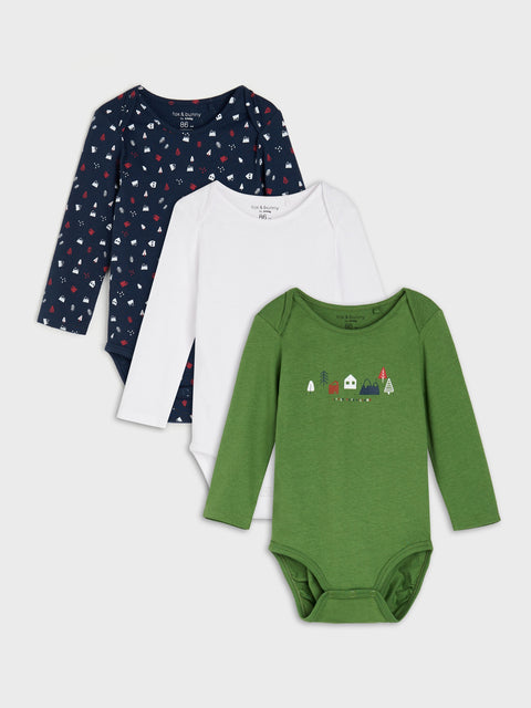Sinsay Baby Boy's Multicolored Bodysuits 3 Pack | Sinsay In Lebanon