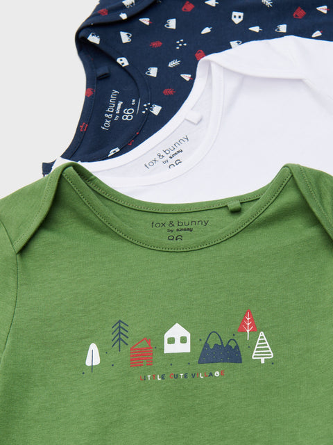 Sinsay Baby Boy's Multicolored Bodysuits 3 Pack | Sinsay In Lebanon
