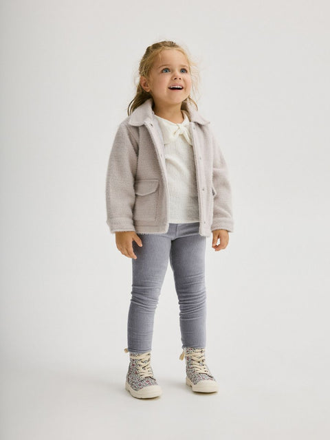 Reserved Girl's White Long Sleeve Ruffle Blouse |Reserved In Lebanon