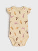 AYA Sinsay BABY GIRL BEIGE-PINK-BROWN 3 PACK BODYSUITS