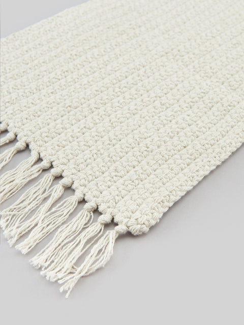Sinsay Home Woven White Cotton 60 cm x 33 cm Table Mat  | Sinsay in Lebanon