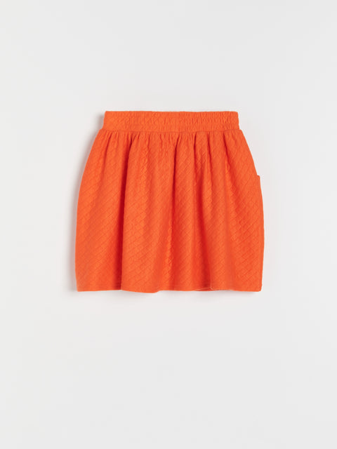 Reserved Girl's Orange Knitted Skirt With Pockets | Reserved In Lebanon