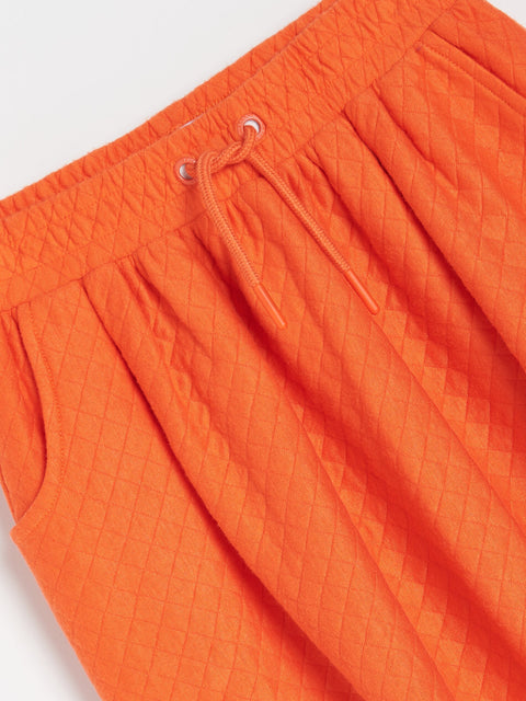Reserved Girl's Orange Knitted Skirt With Pockets | Reserved In Lebanon