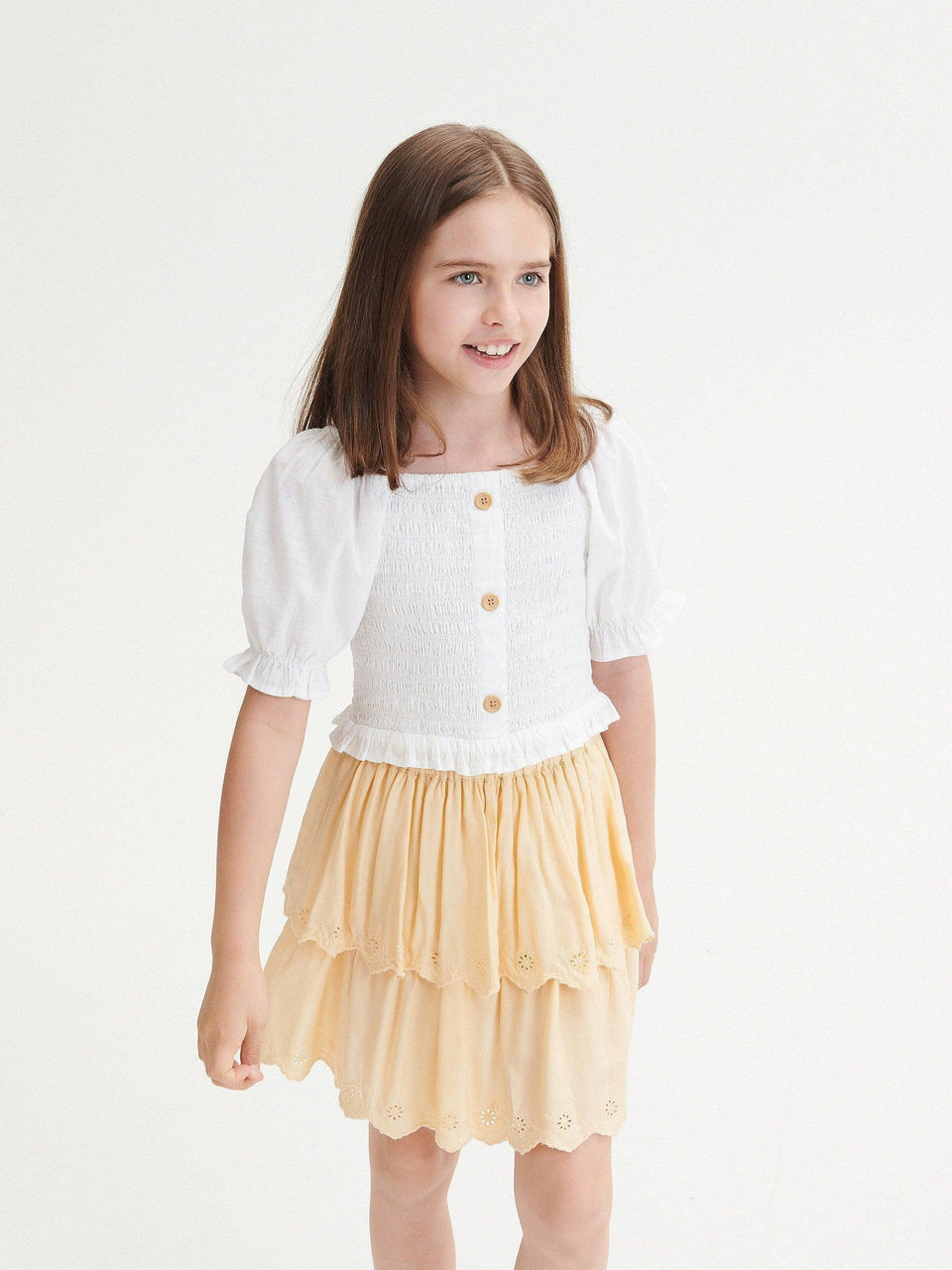 Reserved Girl's Beige Skirt With Ruffles | Reserved In Lebanon
