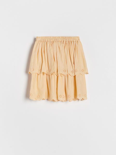 Reserved Girl's Beige Skirt With Ruffles | Reserved In Lebanon