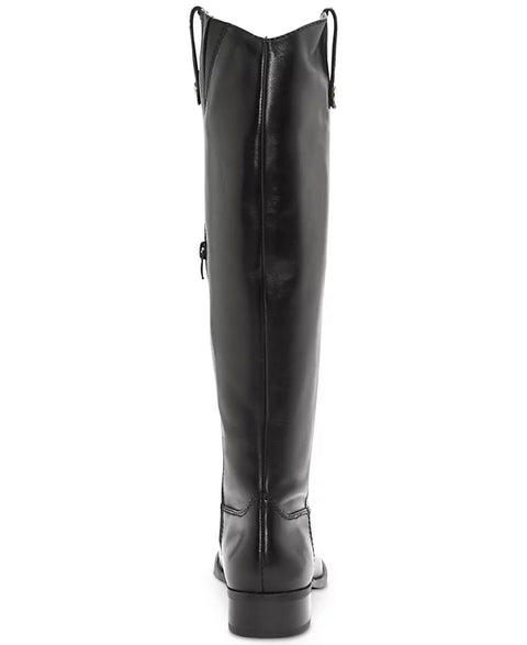 INC International Concepts Women's Black fawne Riding Leather Boots | INC International Concepts In Lebanon