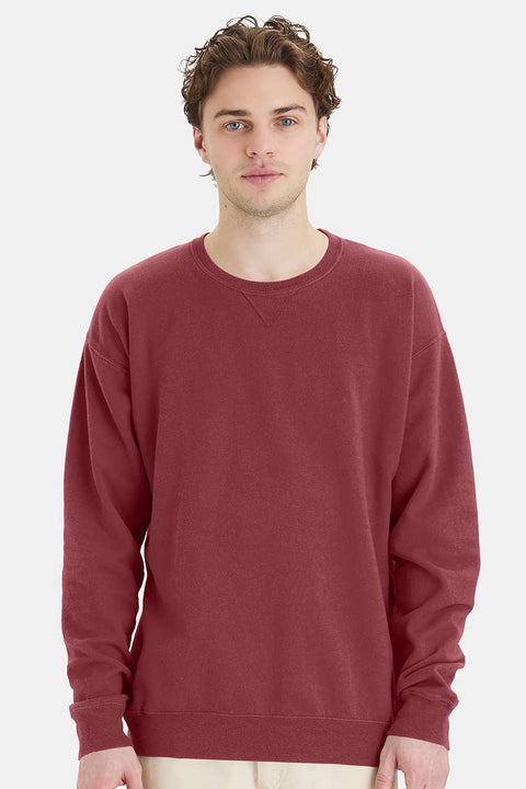 ComfortWash By Hanes Men's Maroon Crewneck Sweatshirt | Hanes In Lebanon