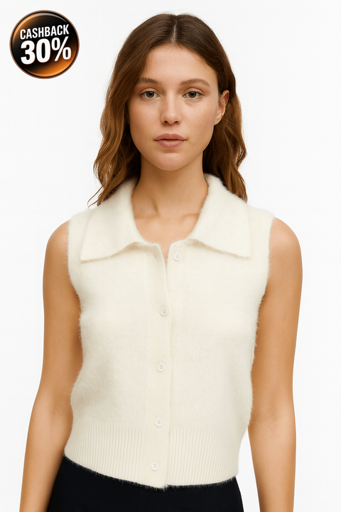 Collusion  Women's Off White Blouse ANF1255