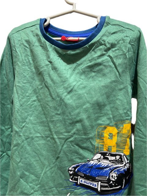 S.Oliver Boy's Green Long-Sleeve Blouse | S.Oliver in Lebanon